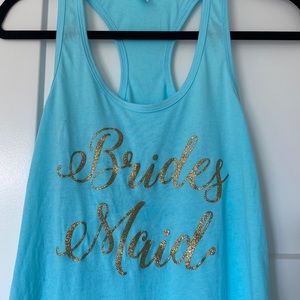 NWOT Turquoise Bridesmaid Tank Top